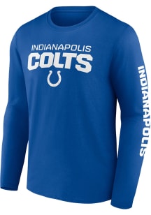 Indianapolis Colts Blue GO THE DISTANCE Long Sleeve T Shirt