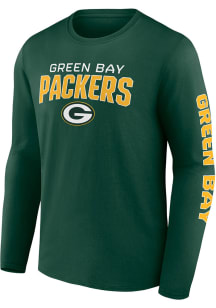 Green Bay Packers Green GO THE DISTANCE Long Sleeve T Shirt