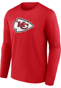 Kansas City Chiefs Red PRIMARY LOGO Long Sleeve T Shirt