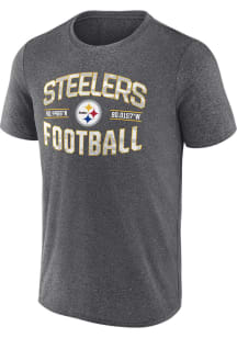 Pittsburgh Steelers Grey WANT TO PLAY Short Sleeve T Shirt