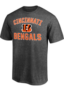 Cincinnati Bengals Charcoal VICTORY ARCH Short Sleeve T Shirt