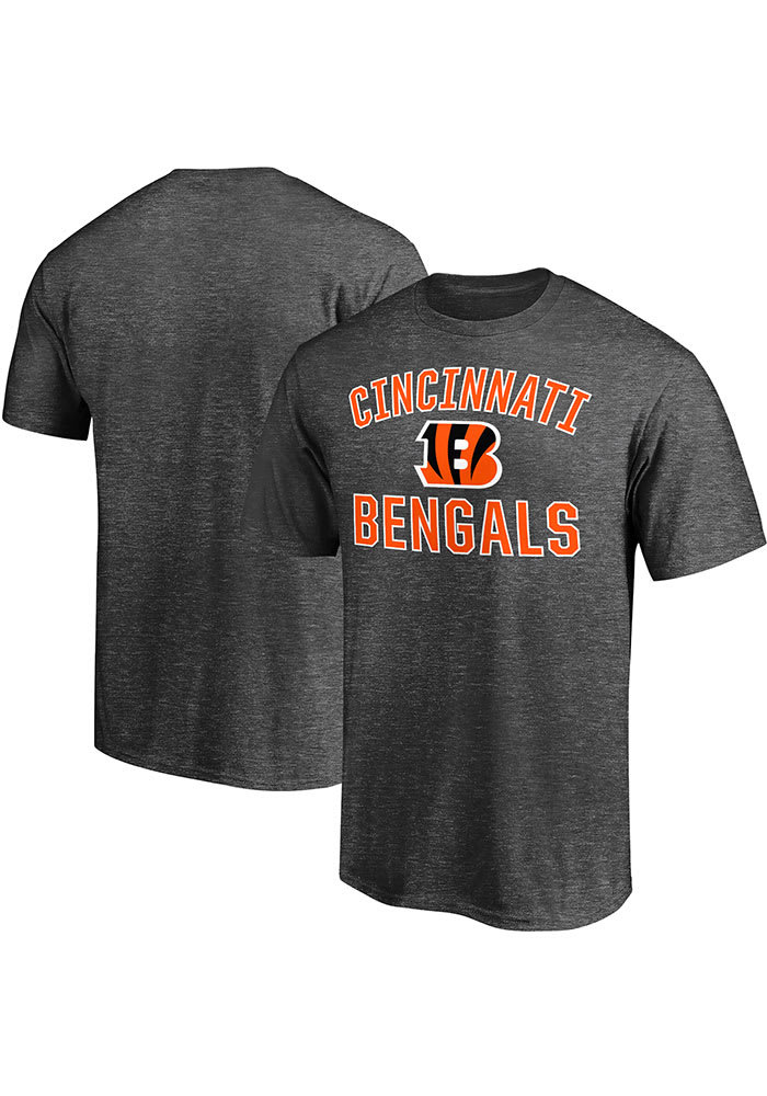 Cincinnati Bengals Charcoal VICTORY ARCH Short Sleeve T Shirt