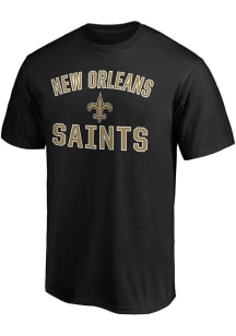 New Orleans Saints Black VICTORY ARCH Short Sleeve T Shirt