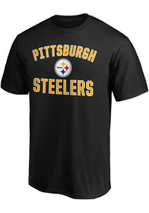 Pittsburgh Steelers Black VICTORY ARCH Short Sleeve T Shirt