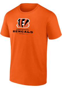 Cincinnati Bengals Orange LOCKUP Short Sleeve T Shirt
