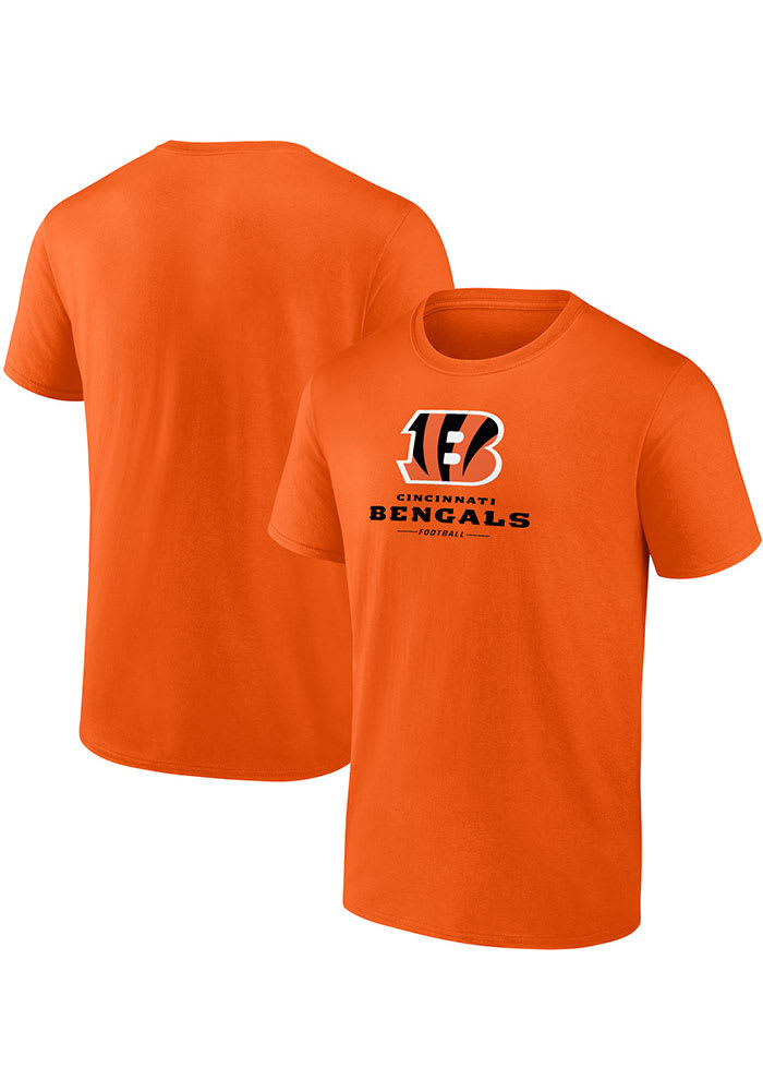 Cincinnati Bengals Orange LOCKUP Short Sleeve T Shirt