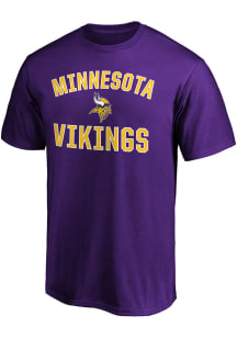 Minnesota Vikings Purple VICTORY ARCH Short Sleeve T Shirt
