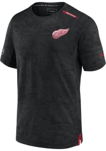 Detroit Red Wings Black Rink Premium Short Sleeve T Shirt