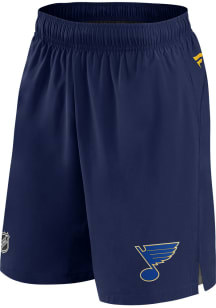 St Louis Blues Mens Navy Blue Rink Tech Shorts