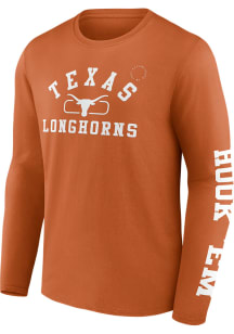 Texas Longhorns Burnt Orange Fundamentals Modern Arch Long Sleeve T Shirt