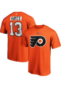 Kevin Hayes Philadelphia Flyers Orange Authentic Stack Short Sleeve Player T Shirt