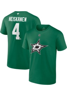 Miro Heiskanen Dallas Stars Green Authentic Stack Short Sleeve Player T Shirt