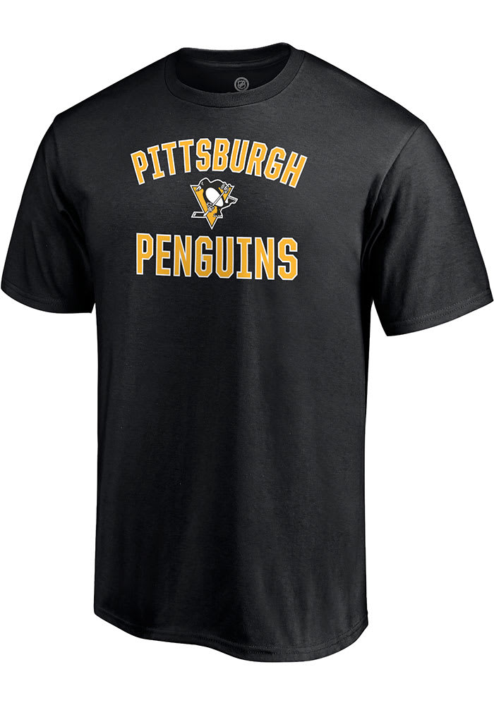 Pittsburgh Penguins Black Victory Arch Short Sleeve T Shirt