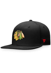 Chicago Blackhawks Mens Black Special Edition Fitted Hat