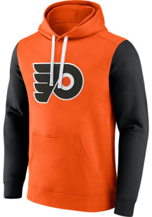 Philadelphia Flyers Mens Orange Cotton Long Sleeve Hoodie