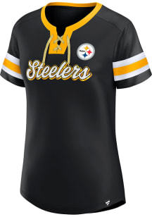 Pittsburgh Steelers Womens Iconic Fashion Football Jersey - Black