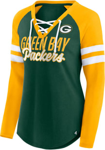 Green Bay Packers Womens Green Iconic LS Tee