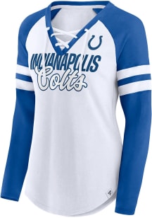 Indianapolis Colts Womens White Iconic LS Tee