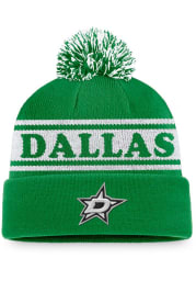 Dallas Stars Green Sport Resort Cuff Pom Mens Knit Hat