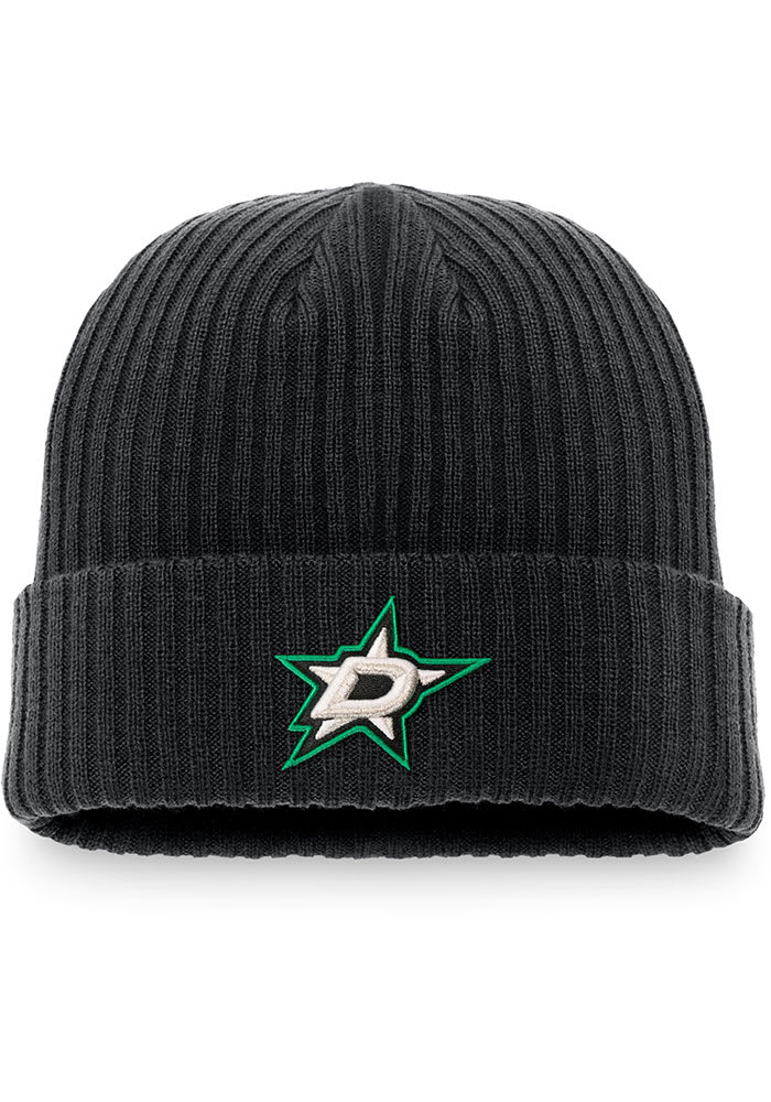 Dallas Stars Black Core Cuffed Mens Knit Hat