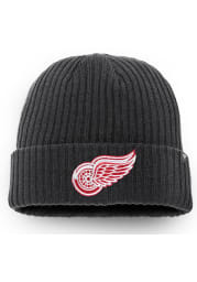 Detroit Red Wings Charcoal Core Cuffed Mens Knit Hat