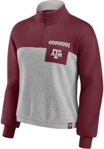 Texas A&amp;M Aggies Womens Maroon Iconic 1/4 Zip Pullover