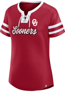 Oklahoma Sooners Womens Athena Fashion Football Jersey - Crimson