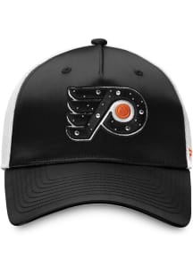 Philadelphia Flyers Black Exclusive Structured Meshback Womens Adjustable Hat