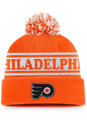 Philadelphia Flyers Orange Retro Sport Resort Cuff Pom Mens Knit Hat