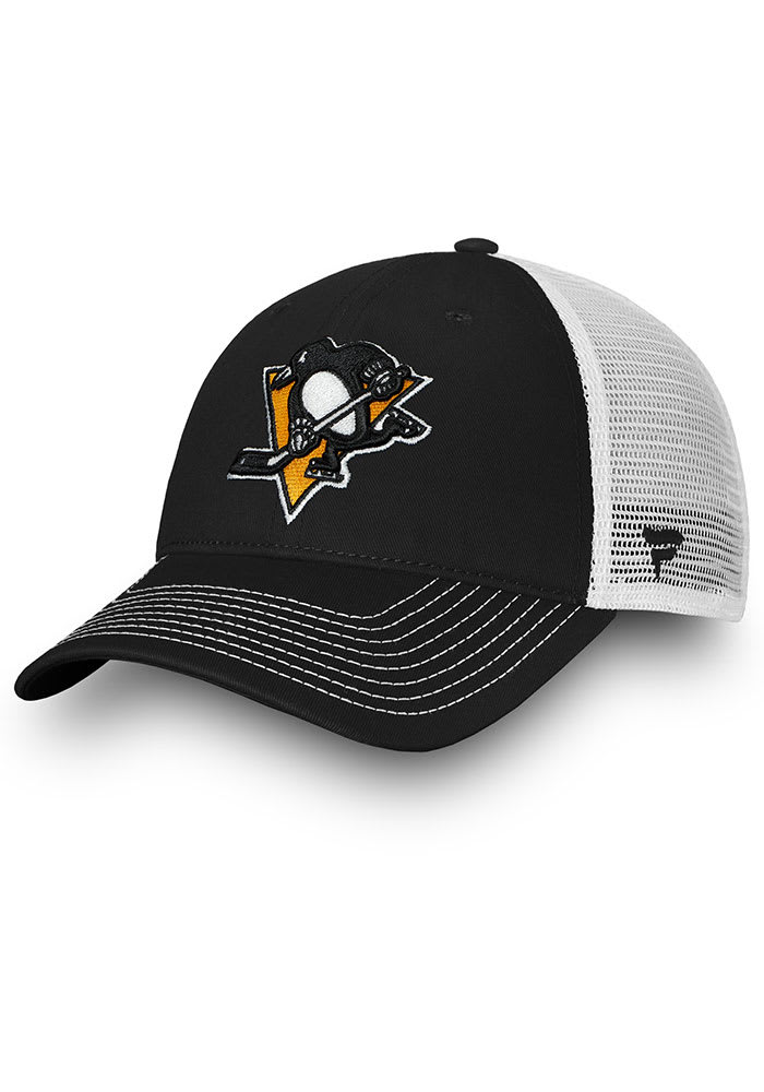 Pittsburgh Penguins Core Trucker Adjustable Hat - Black