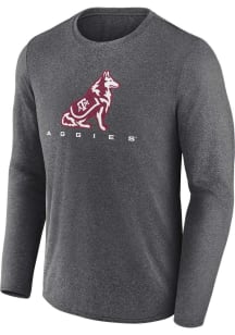 Texas A&amp;M Aggies Charcoal Defender Logo Long Sleeve T-Shirt