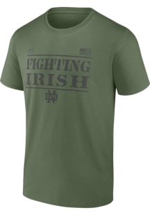 Notre Dame Fighting Irish Olive OHT Stencil Short Sleeve T Shirt