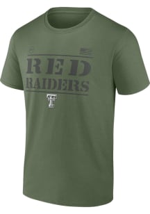 Texas Tech Red Raiders Olive OHT Stencil Short Sleeve T Shirt