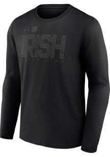 Notre Dame Fighting Irish Black OHT Tricode Long Sleeve T Shirt