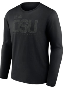 Oklahoma State Cowboys Black OHT Tricode Long Sleeve T Shirt