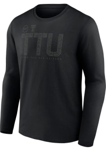 Texas Tech Red Raiders Black OHT Tricode Long Sleeve T Shirt