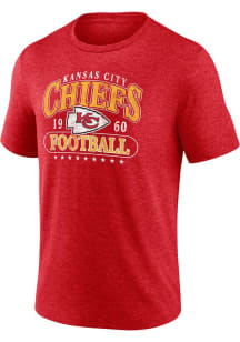 Kansas City Chiefs Red Heritage Official Retro Short Sleeve Fashion T Shirt