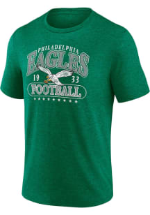 Philadelphia Eagles Kelly Green Heritage Official Retro Short Sleeve Fashion T Shirt