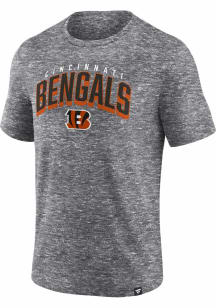 Cincinnati Bengals Grey Fundamental Full Extrusion Short Sleeve T Shirt