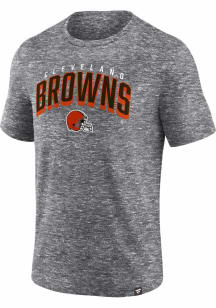 Cleveland Browns Grey Fundamental Full Extrusion Short Sleeve T Shirt
