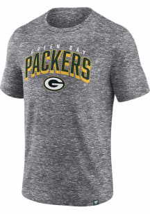 Green Bay Packers Grey Fundamental Full Extrusion Short Sleeve T Shirt