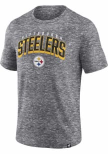 Pittsburgh Steelers Grey Fundamental Full Extrusion Short Sleeve T Shirt