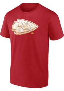 Kansas City Chiefs Red Fundamental Chrome Dimension Short Sleeve T Shirt