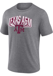 Texas A&amp;M Aggies Grey Heritage 3D Burst Short Sleeve Fashion T Shirt