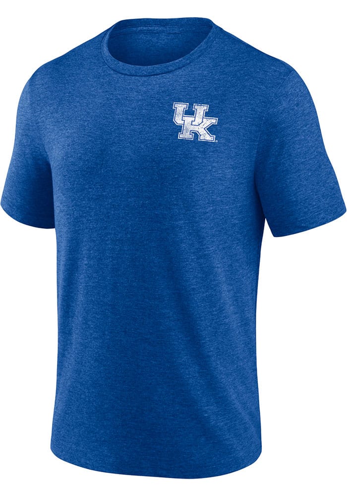 Kentucky Wildcats Blue Heritage Old School Bold Short Sleeve Fashion T Shirt