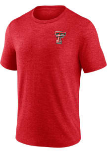 Texas Tech Red Raiders Red Heritage Old School Bold Short Sleeve Fashion T Shirt
