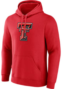 Texas Tech Red Raiders Mens Red Primary Logo Fashion Hood