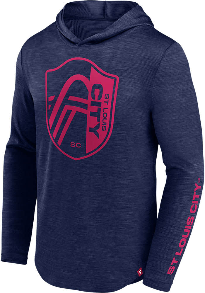 St. Louis City SC Antigua Logo Victory Pullover Hoodie - Navy