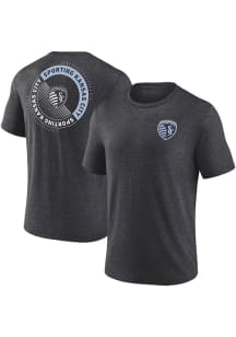 Sporting Kansas City Grey FULL CIRCLE Short Sleeve Fashion T Shirt