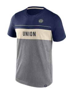 Philadelphia Union Grey STRIKING DISTANCE Short Sleeve Fashion T Shirt